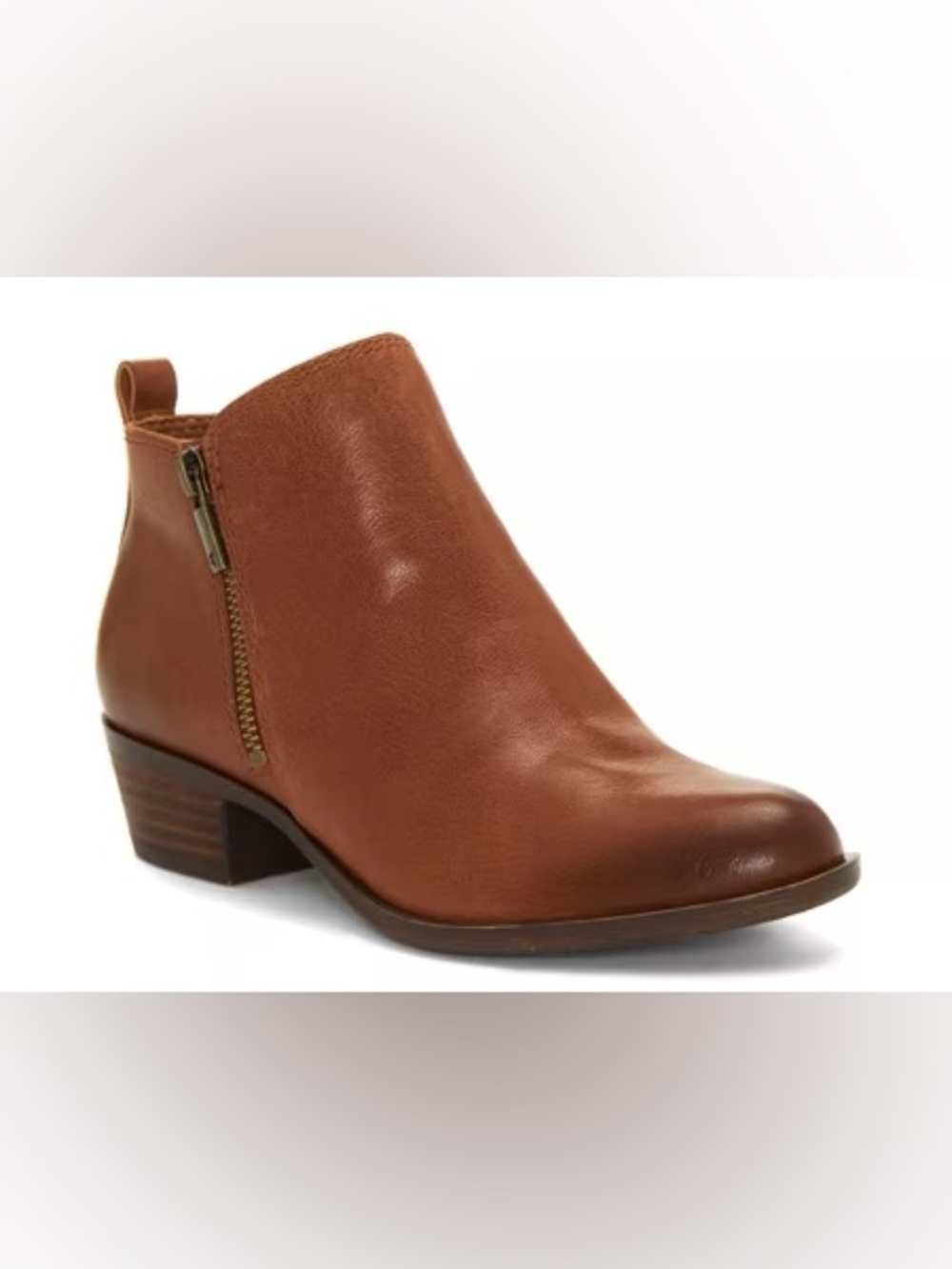 New without Box Leather Brown Lucky Basel Bootie Size 9